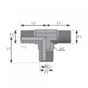 Run Tee Male BSPP – male BSPT. (TMG..MGK..B)